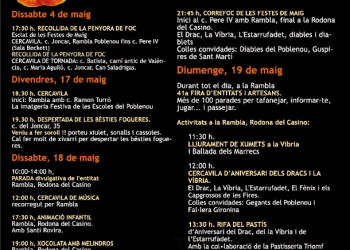 Festes de Maig del Poblenou, 2019